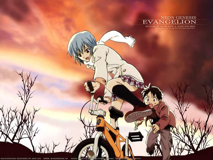 Rei Ayanami and Shinji Ikari from Neon Genesis Evangelion