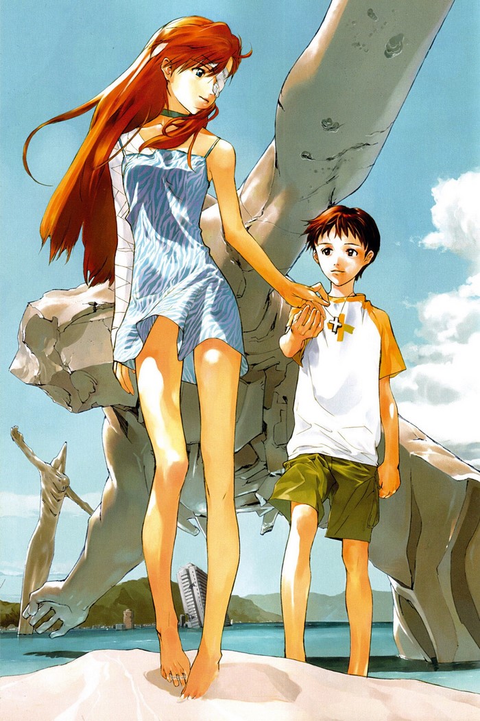 Asuka and Shinji from Neon Genesis Evangelion