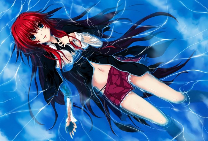 Gremory Rias Floating in Water from Highschool DxD