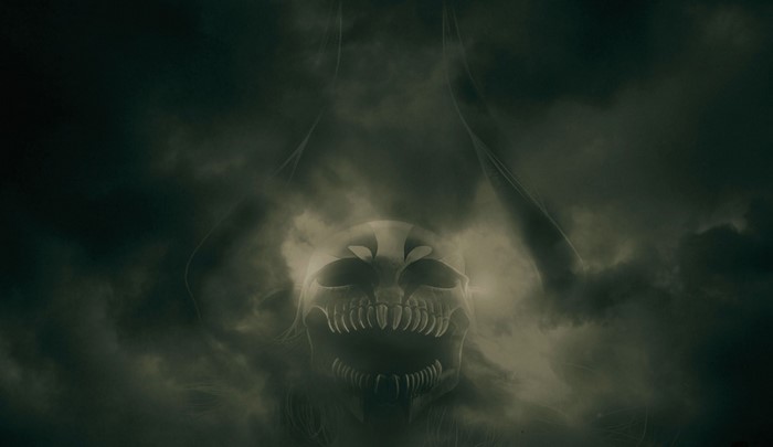 Vasto Lorde from Bleach in dark clouds