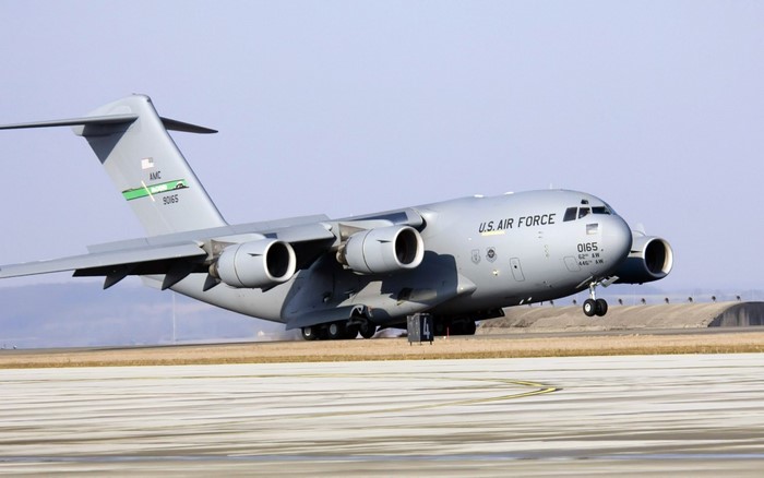 Boeing C-17 Globemaster III U.S. Air Force aircraft on runway