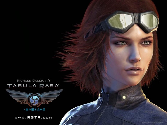 Tabula Rasa artwork featuring a woman with goggles