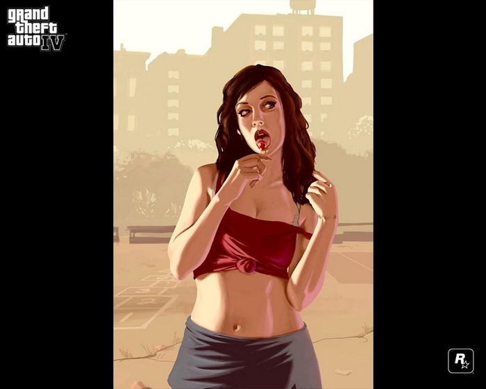 Grand Theft Auto IV: Woman with Lollipop