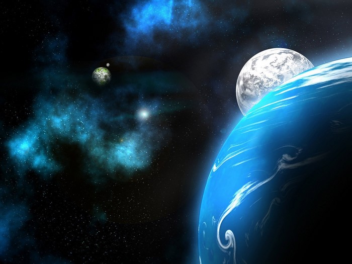 Planets and nebulae in outer space