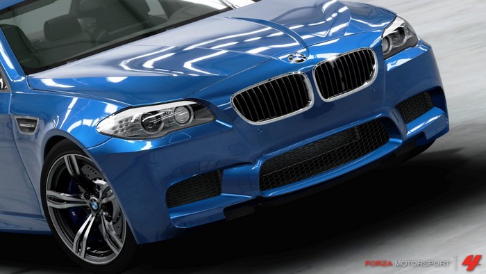 Blue BMW M5 Sedan from Forza Motorsport 4