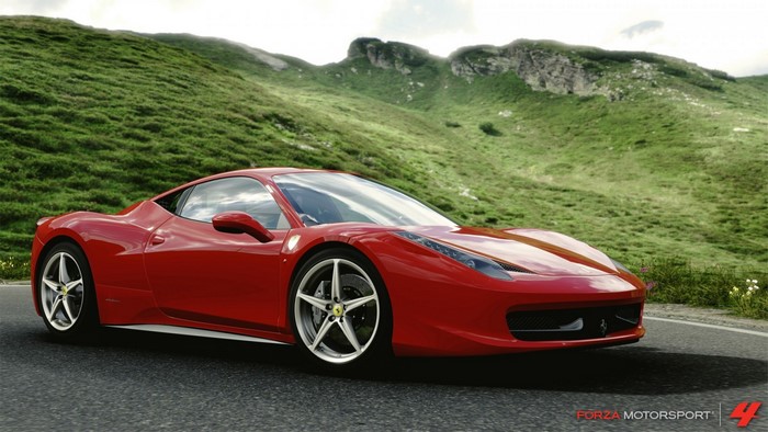 Red Ferrari 458 Italia in Forza Motorsport 4