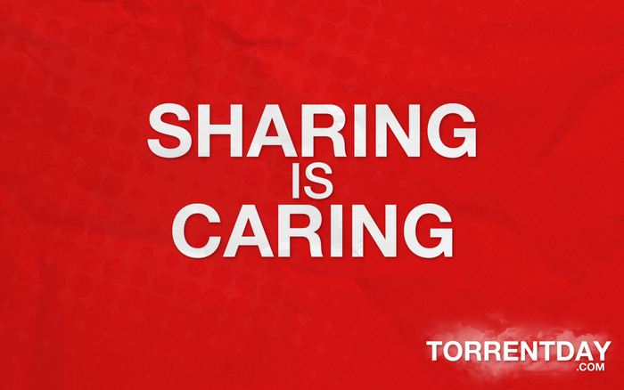 Sharing is Caring TorrentDay.com Typography