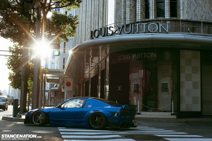 Blue Nissan S13 Rocket Bunny by Louis Vuitton
