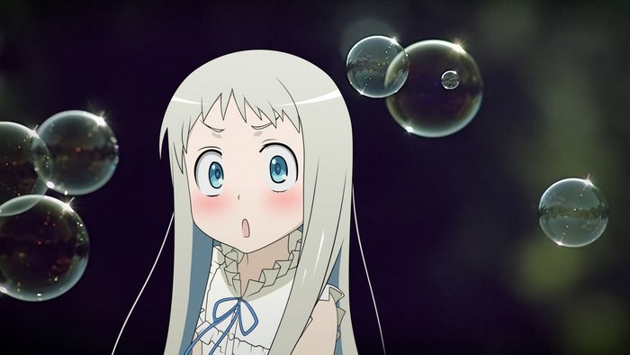 Menma from Anohana with Bubbles