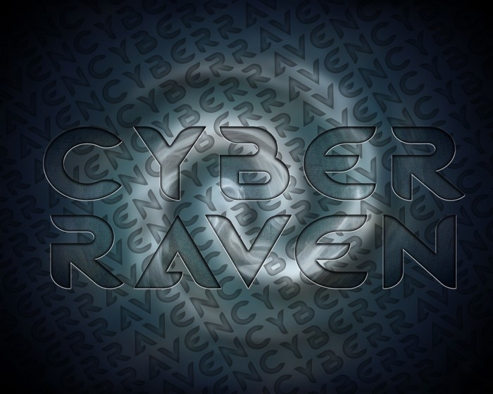 CYBER RAVEN typography