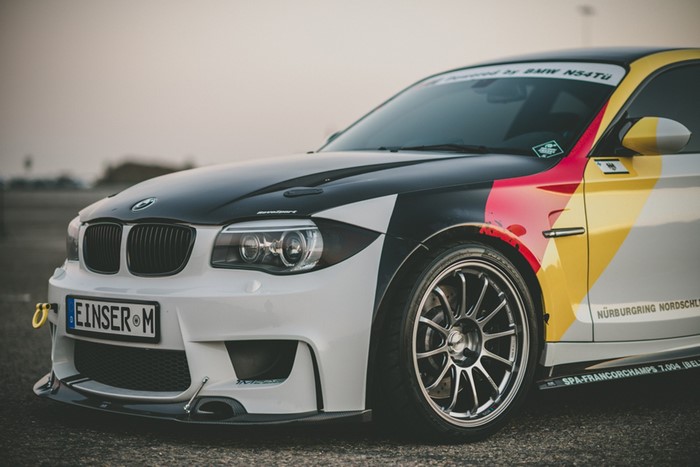 BMW 1 Series with German flag livery