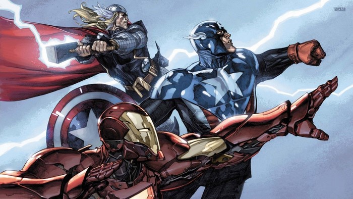 Thor, Captain America, and Iron Man from Marvel Comics