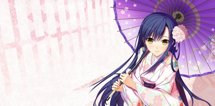 Rikka Narusawa from Hoshi Ori Yume Mirai holding an umbrella