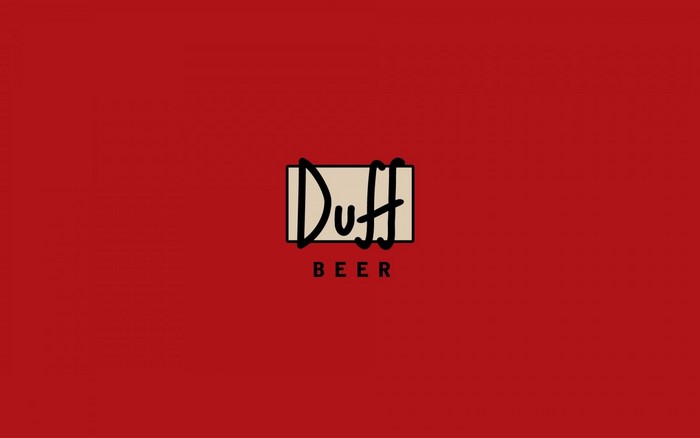 Duff Beer logo from The Simpsons