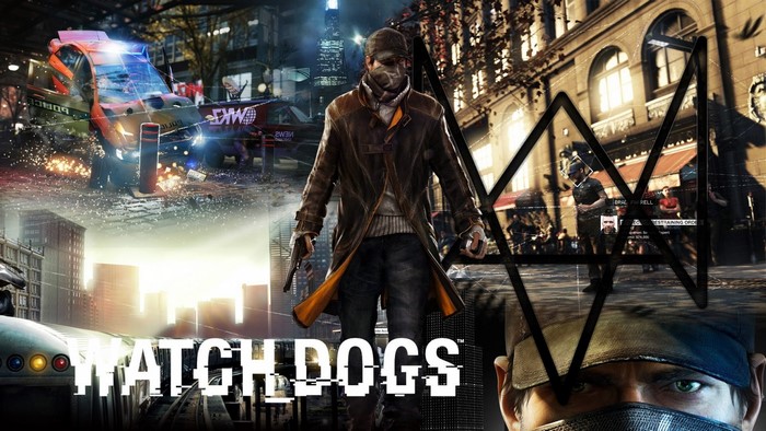 Aiden Pearce from Watch Dogs in a collage