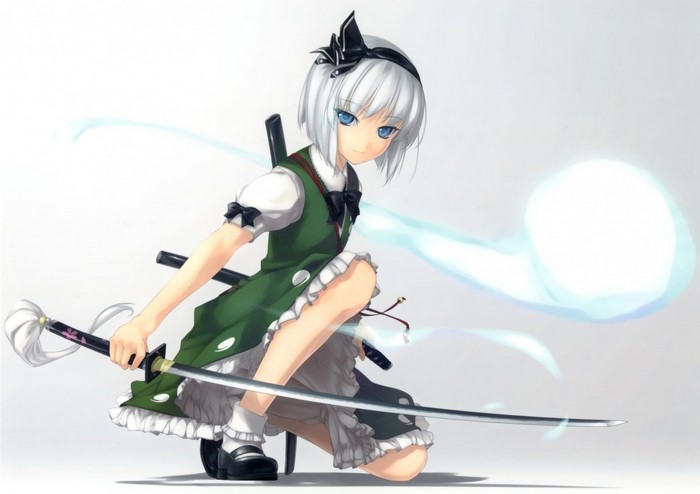 Konpaku Youmu from Touhou Project with Katana