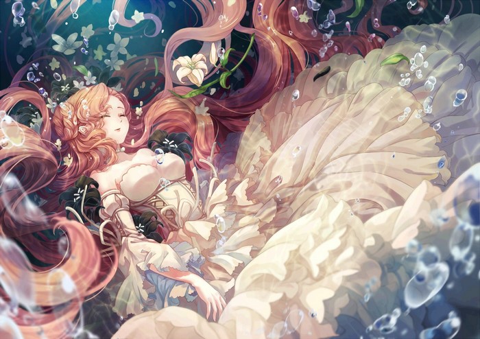 Euphemia li Britannia from Code Geass underwater