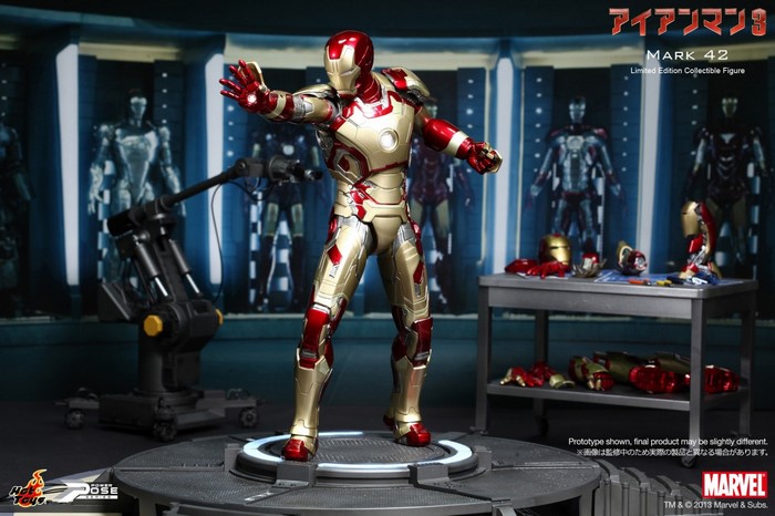 Iron Man Mark 42 Collectible Figure from Iron Man 3