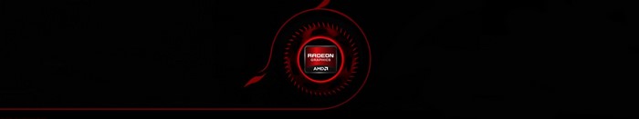 AMD Radeon Graphics Logo on Black Background