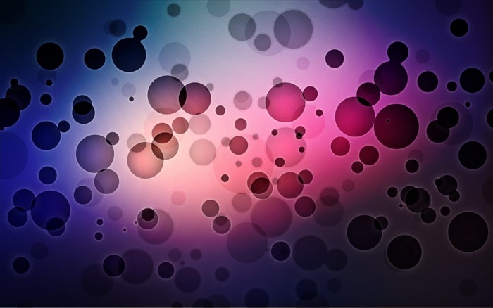 Abstract bokeh circles on a gradient background