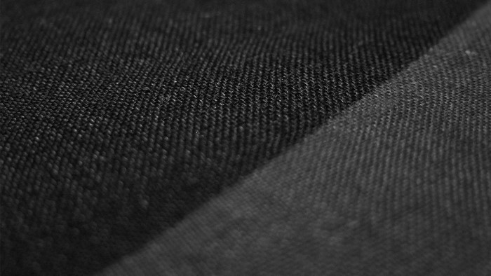 Close-up of black fabric texture