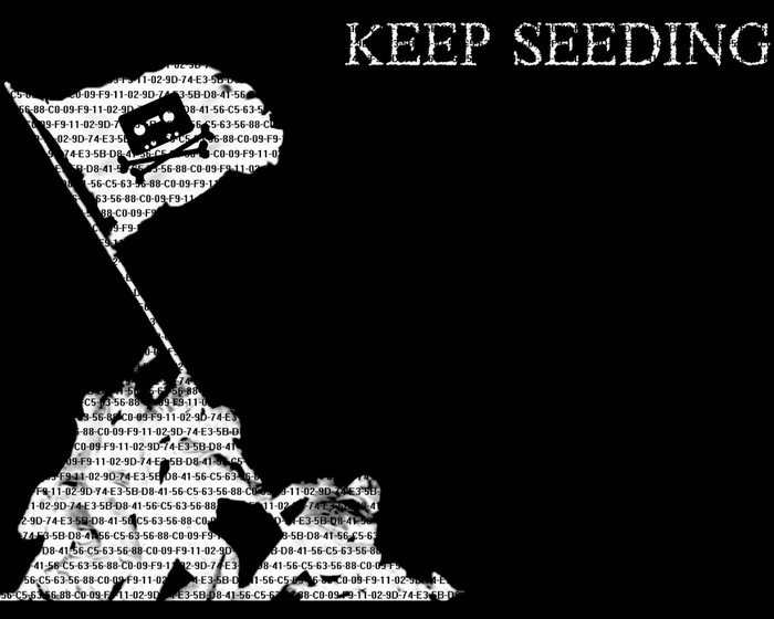 Keep Seeding Typography with Pirate Flag