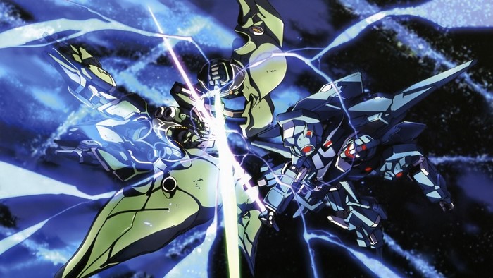 Mobile Suit Gundam Unicorn: Kshatriya and ReZEL battle
