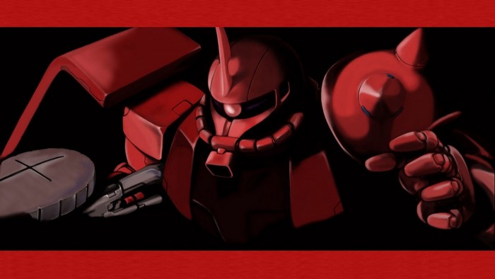 Red Zaku II Mobile Suit from Mobile Suit Gundam