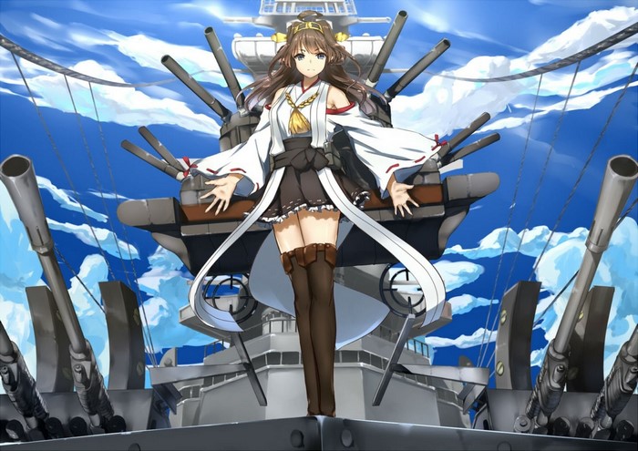 Kongou from Kantai Collection on a Battleship