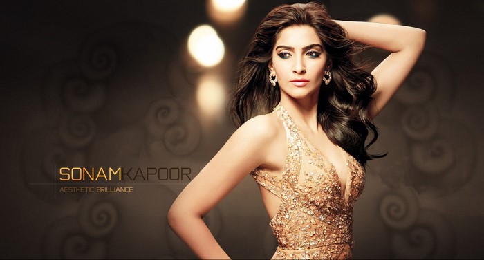 Sonam Kapoor in a sequined gown