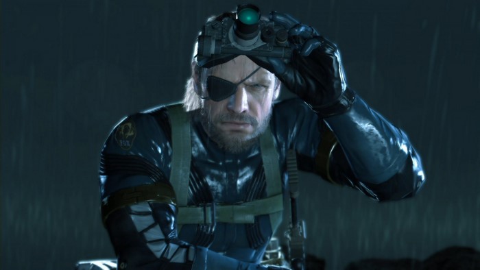 Big Boss from Metal Gear Solid V using night vision goggles