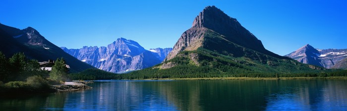 Mountain Range Reflected in a Lake