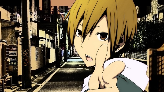 Kida Masaomi from Durarara!! in an alley