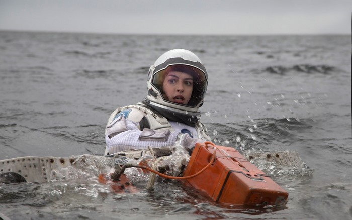 Anne Hathaway as Brand from Interstellar in water