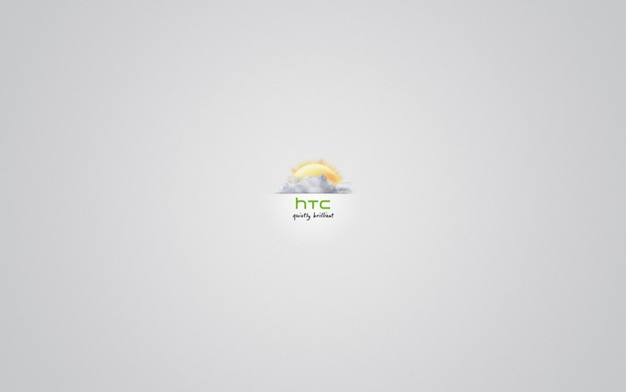 HTC logo with sun and clouds