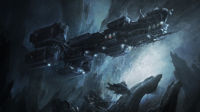Alien Movie Weyland Corporation Ghost Ship in Space