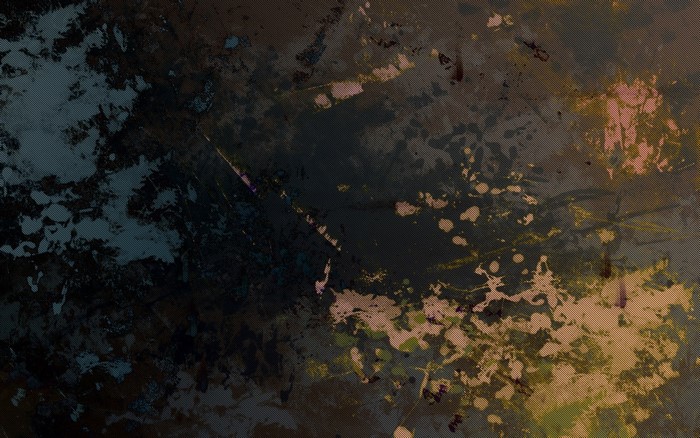 Abstract painting with dark and light textures