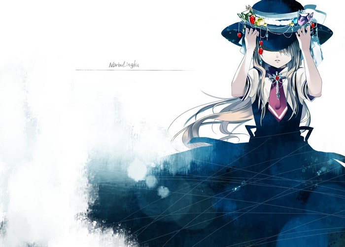 Anime girl with a hat