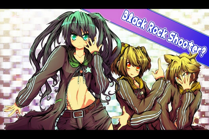 Black Rock Shooter characters illustration