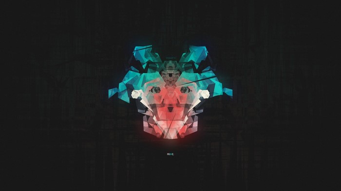 Optimus Prime abstract geometric art