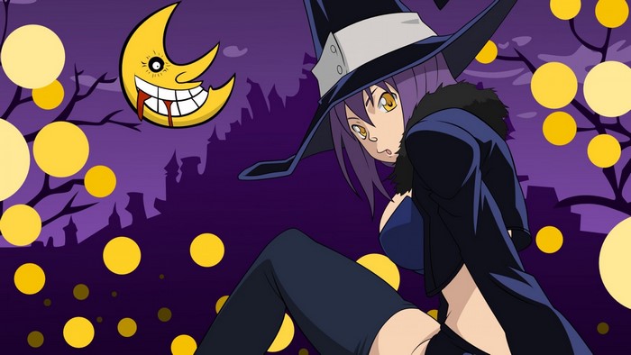 Maka Albarn from Soul Eater in witch costume