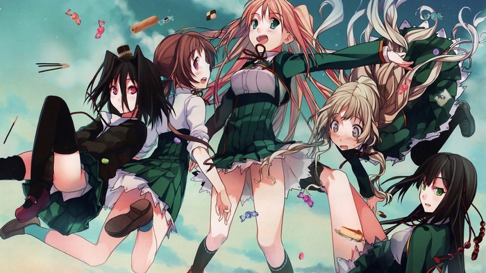Anime girls from Koi to Senkyo to Chocolate
