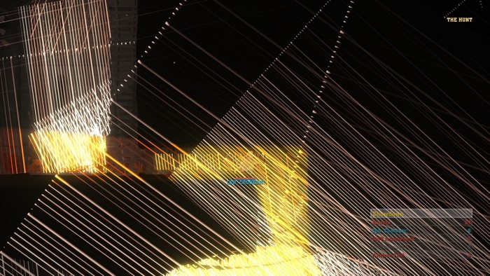 The Hunt: Abstract light streaks and structures