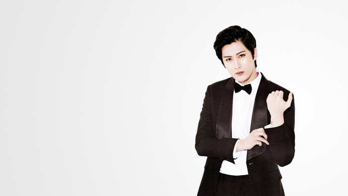 Jaehyo from Block B in a tuxedo