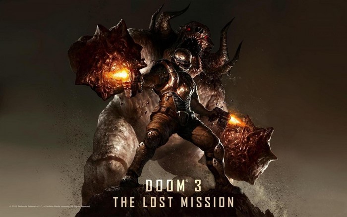 Doom 3 The Lost Mission video game art