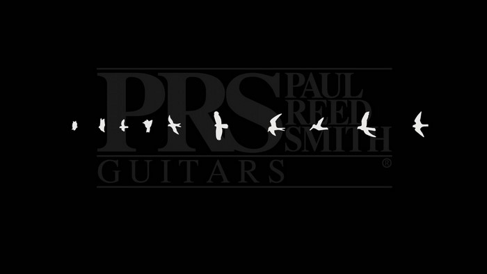 PRS Guitars logo with birds in flight