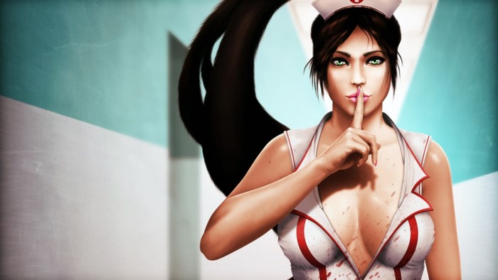 Akali from League of Legends Nurse Skin