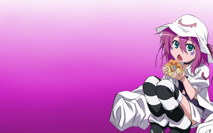 Yumekui Merry character eating a donut