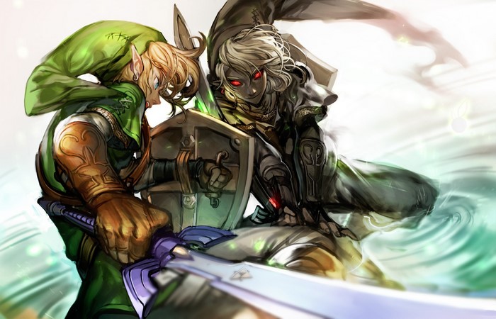 Link and Dark Link from The Legend of Zelda