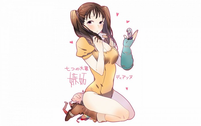 Diane from The Seven Deadly Sins holding a small character
